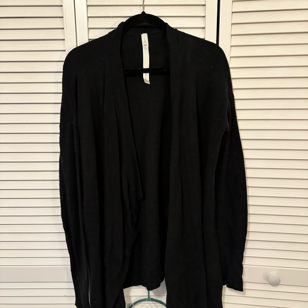 Lululemon Black Open Front Women's Sweater